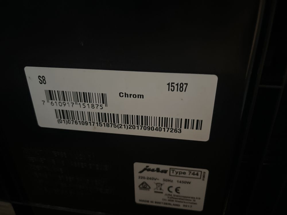 Ekspres Jura S8 Chrom