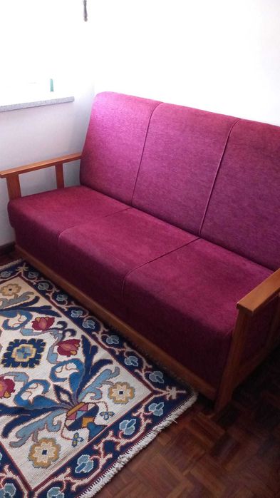 Sofá em tecido como novo - 1,60m