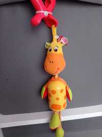 Zawieszka żyrafka grzechotka zabawka dla niemowlaka