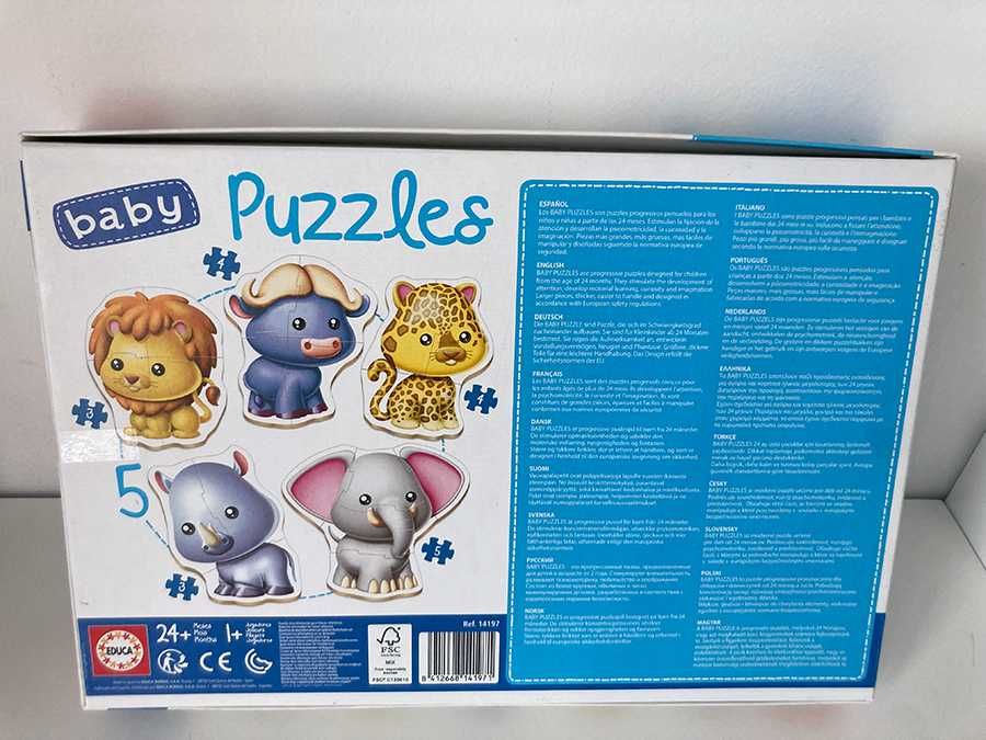 Baby Puzzles Animais Selvagens EDUCA