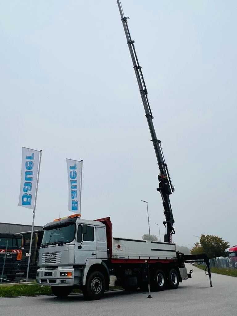 Самоскид MAN 33.464 Kipper 6x4 кран маніпулятор Hiab 400  19м  6700 кг