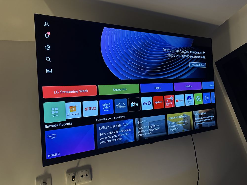 TV 65 OLED 4K, modelo OLED65B46LA, tv pouco usada, esta nova !!