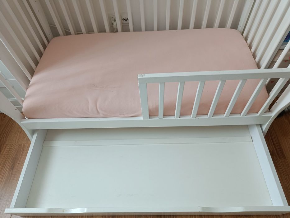 Łóżeczko tapczanik 3w1 wymiary 120x60 stan bdb