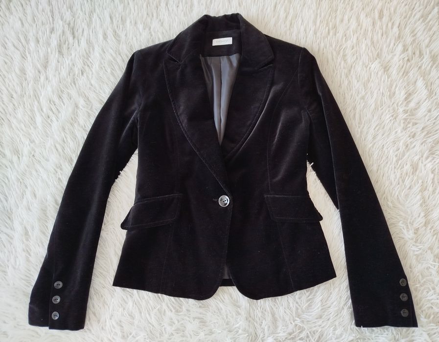 Żakiet z aksamitu/zamszu