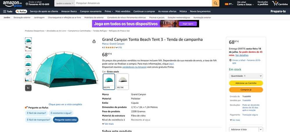 Grand Canyon Tonto tenda de praia (224)