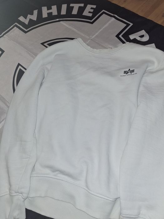 Світшот Alpha industries в білому колорі