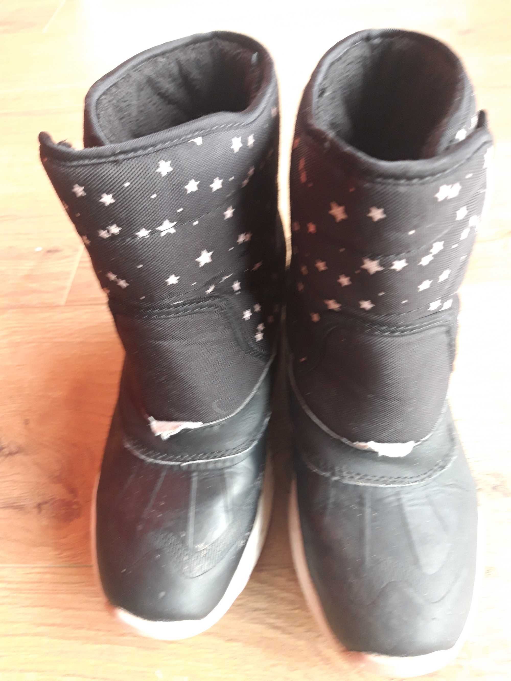 buty zimowe śniegowce dziewczęce 36