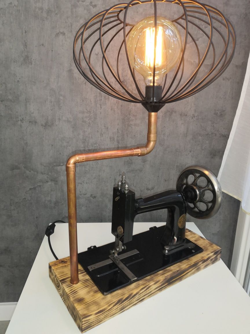 Lampa loft, handmade, industrial