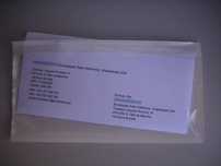 Envelopes auto adesivos, bolsa contém documentos DL 235x125mm