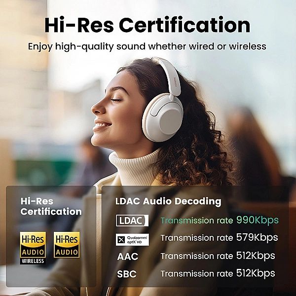 Słuchawki bezprzewodowe Ugreen HP202 HiTune Max5 nauszne z hybrydową r
