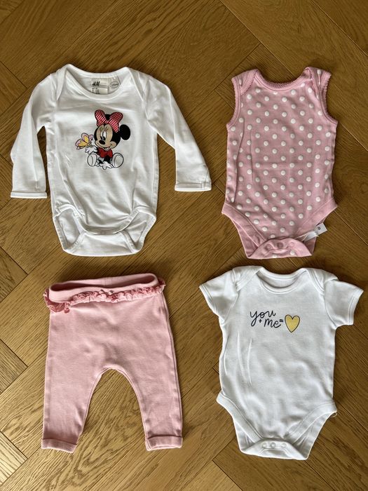 Zestaw ubrań dla dziewczynki 56/62/68/74 plus 2 gratisy