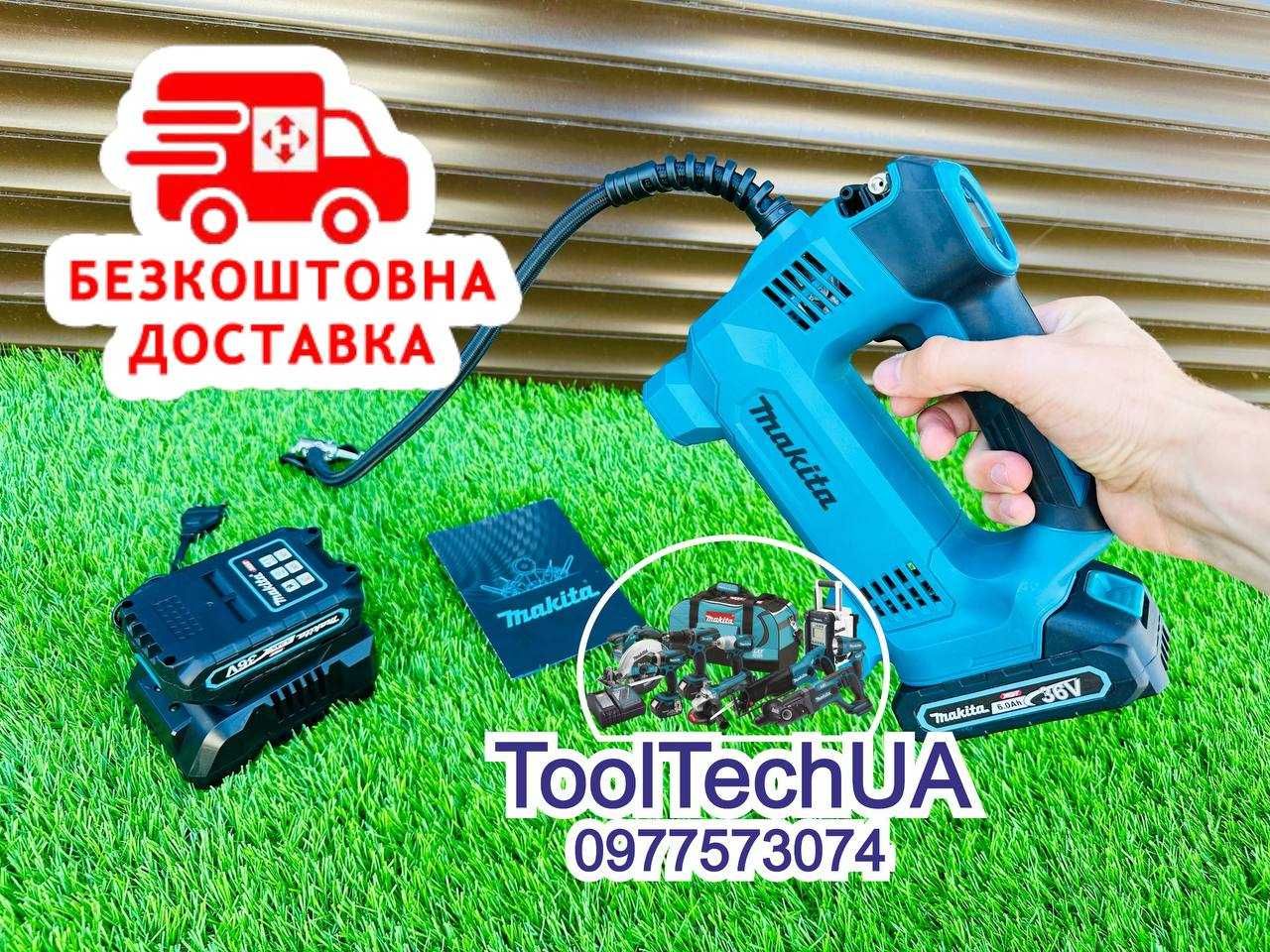 Мощный аккумуляторный насос АВТО Компрессор Makita DMТ180 12L/ХВ 36/6