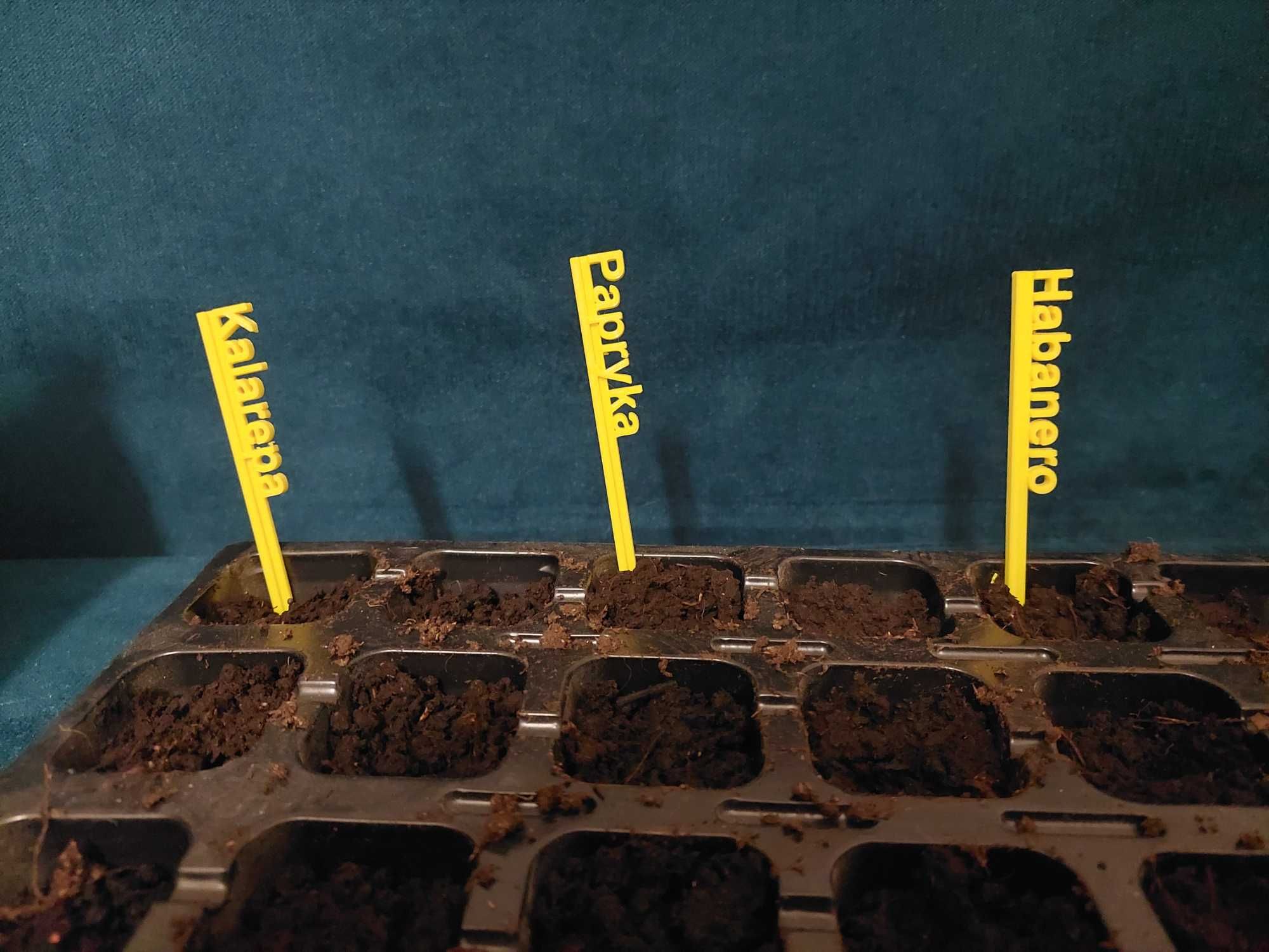 Etykiety do sadzonek/roślin/rabatek, znaczniki ogrodnicze - druk 3D