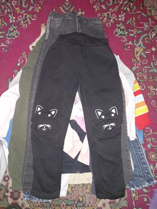 Большой пакет вещей для девочки 128-140 см