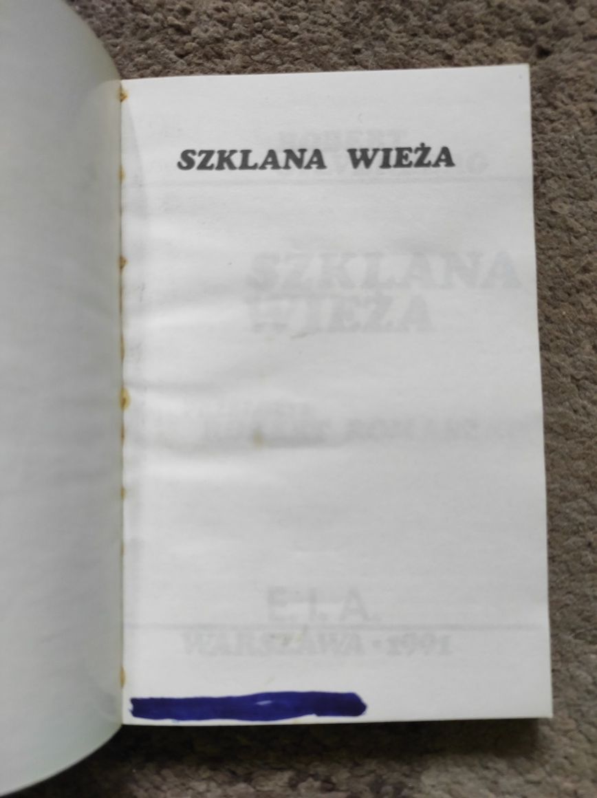 Szklana wieża. Książka.