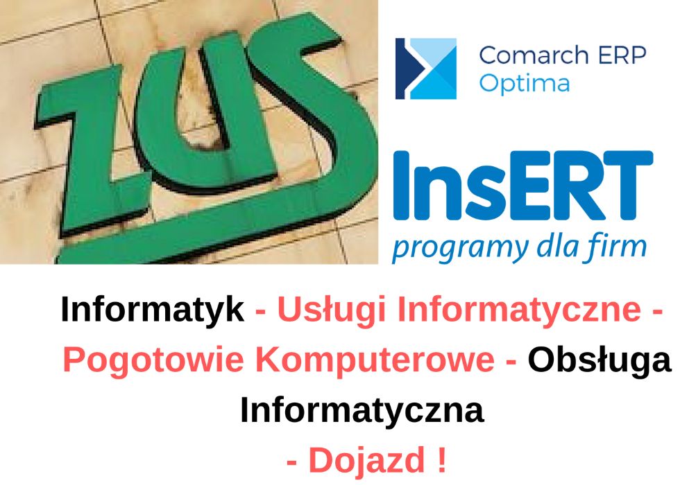 Wsparcie informatyczne/ Obsługa Informatyczna/ Płatnik/Subiekt/ Optima