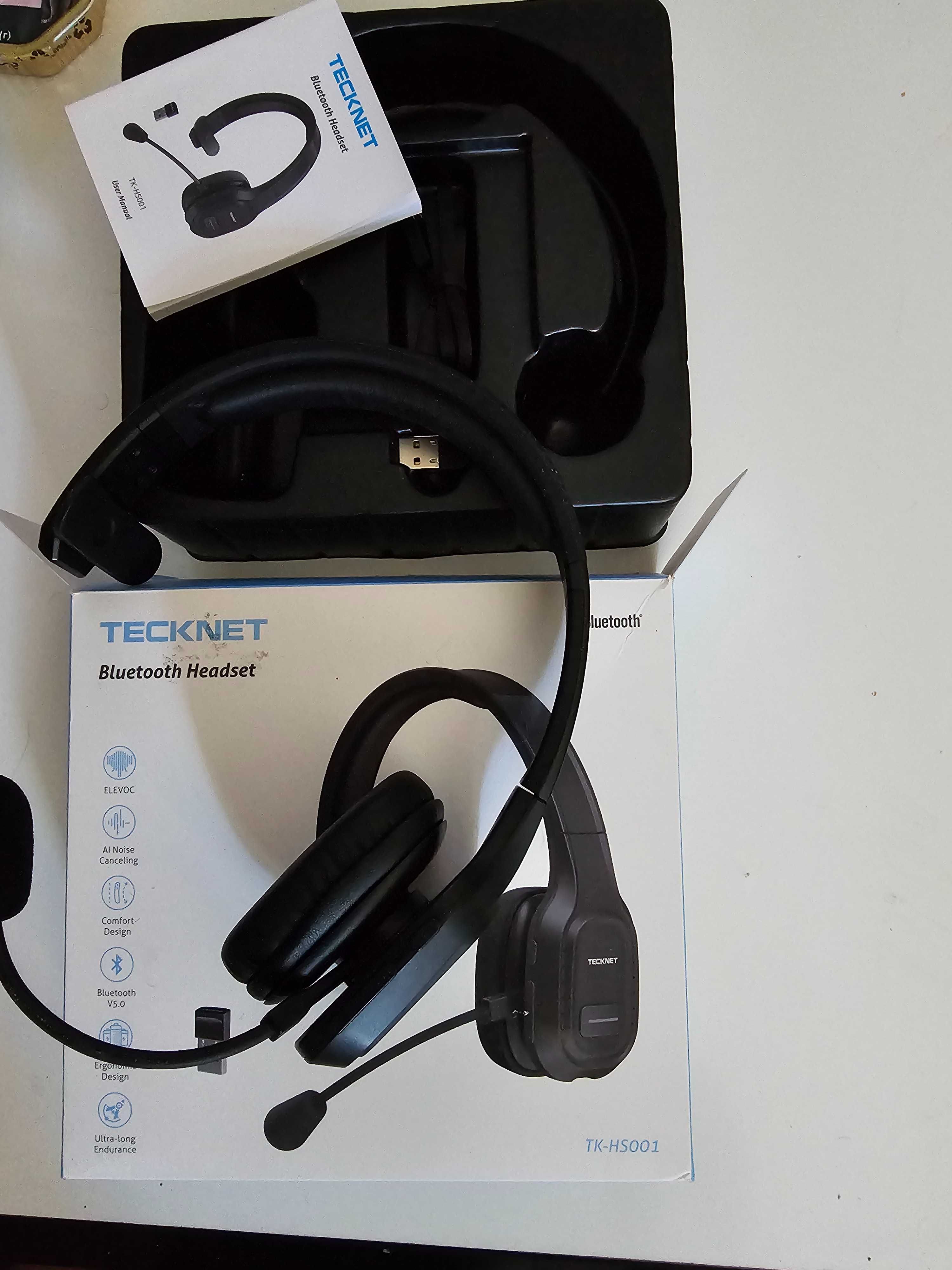 Bezprzewodowy zestaw Bluetooth TECKNET z mikrofonem USZKODZONY