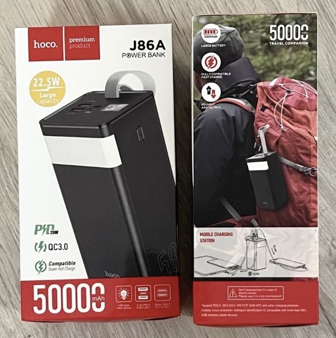 Павербанк Hoco 50000mah гарантія 1рік