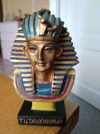 Figurka Tutanchamon  7,5 cm bożek egipski, Gratis piękny skarabeusz