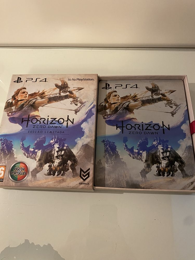 Edição limitada (Horizon Zero Dawn) com caixa steelbook personalizada