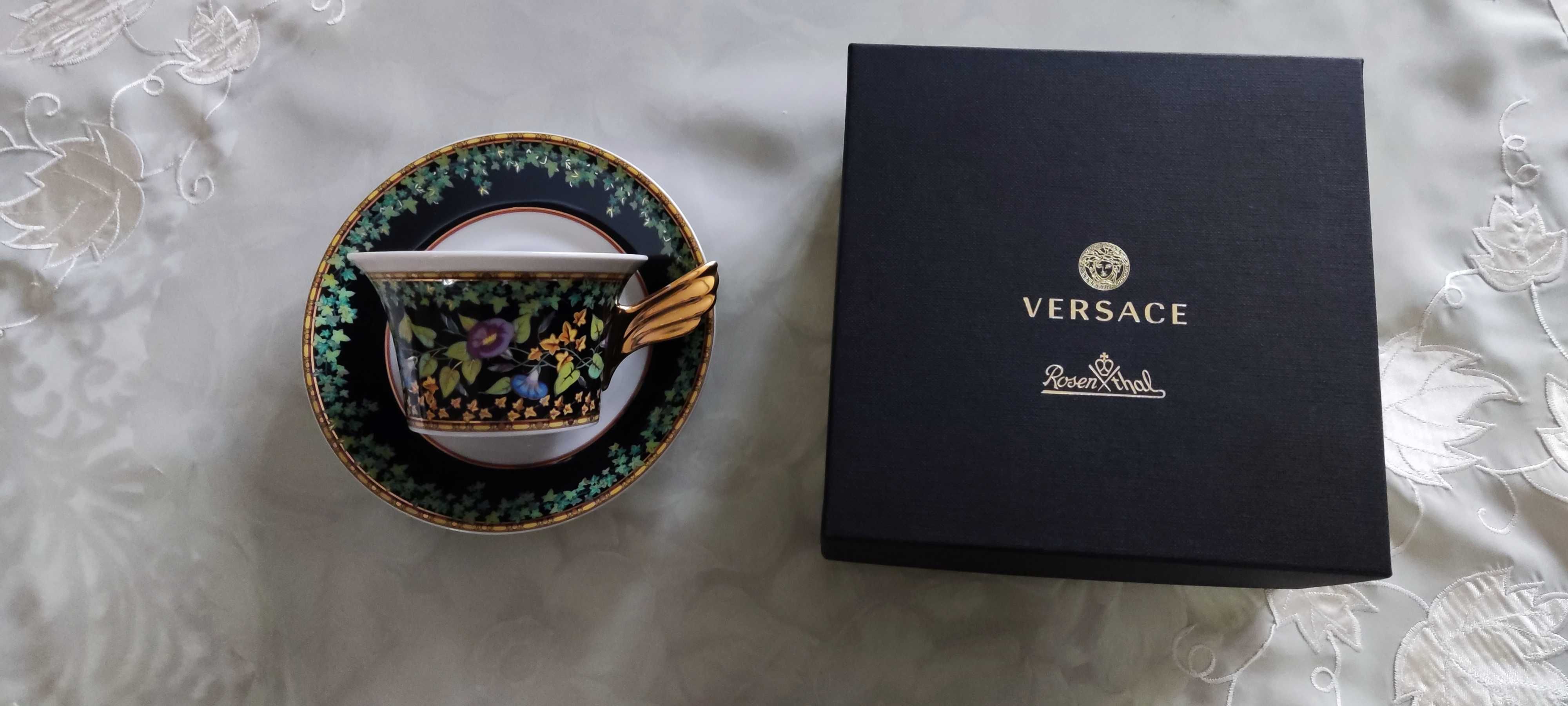 Versace - Filiżanka do herbaty Gold Ivy- edycja limitowana nowa