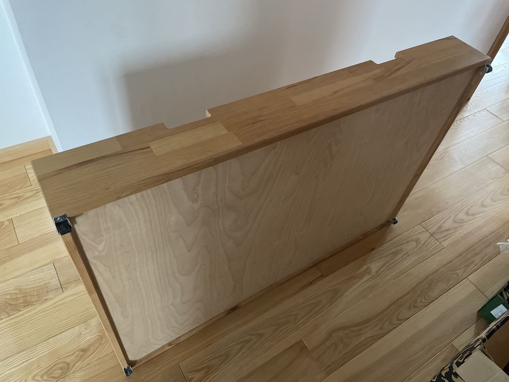 Szuflada pod łóżko lita, drewniana bukowa buk 120x80cm