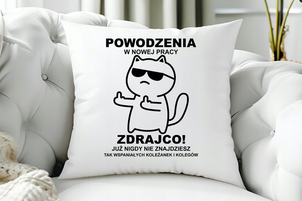 zestaw pożegnanie odejście koleżanki kolegi z pracy prezent poduszka +