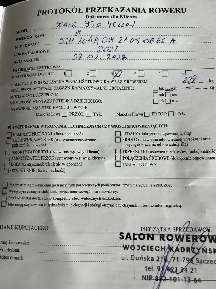 Rower Scott Scale 970