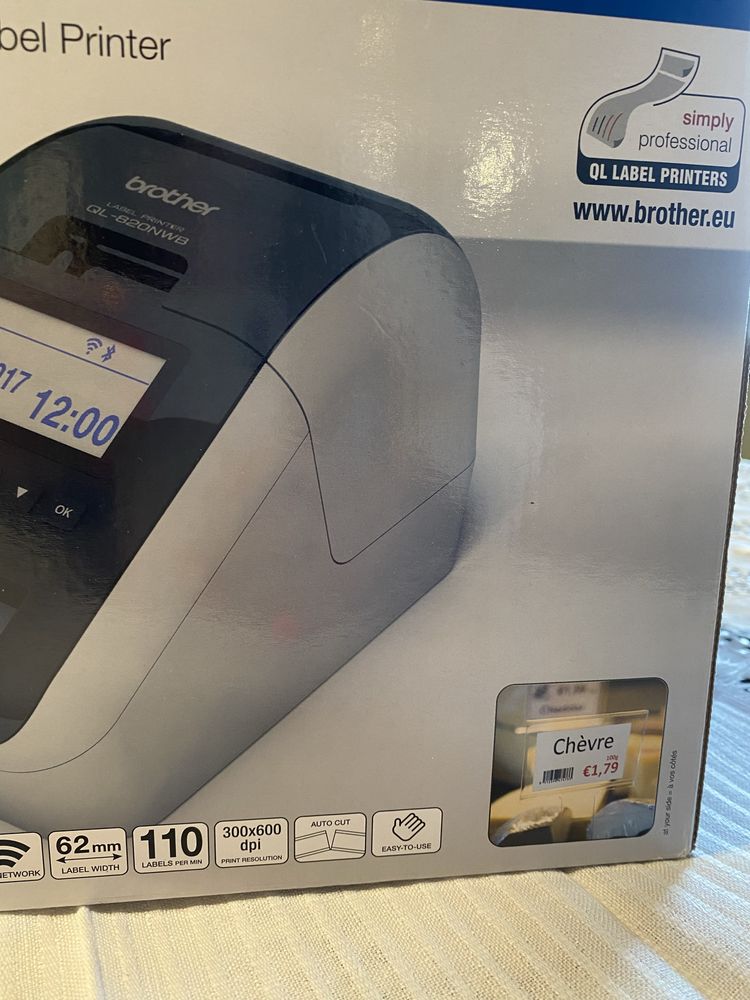Impressora termica brother ql 820nwb