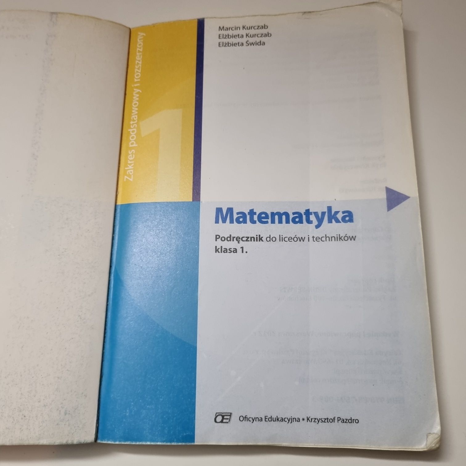 Matematyka. Podręcznik do liceów i techników. Klasa 1.