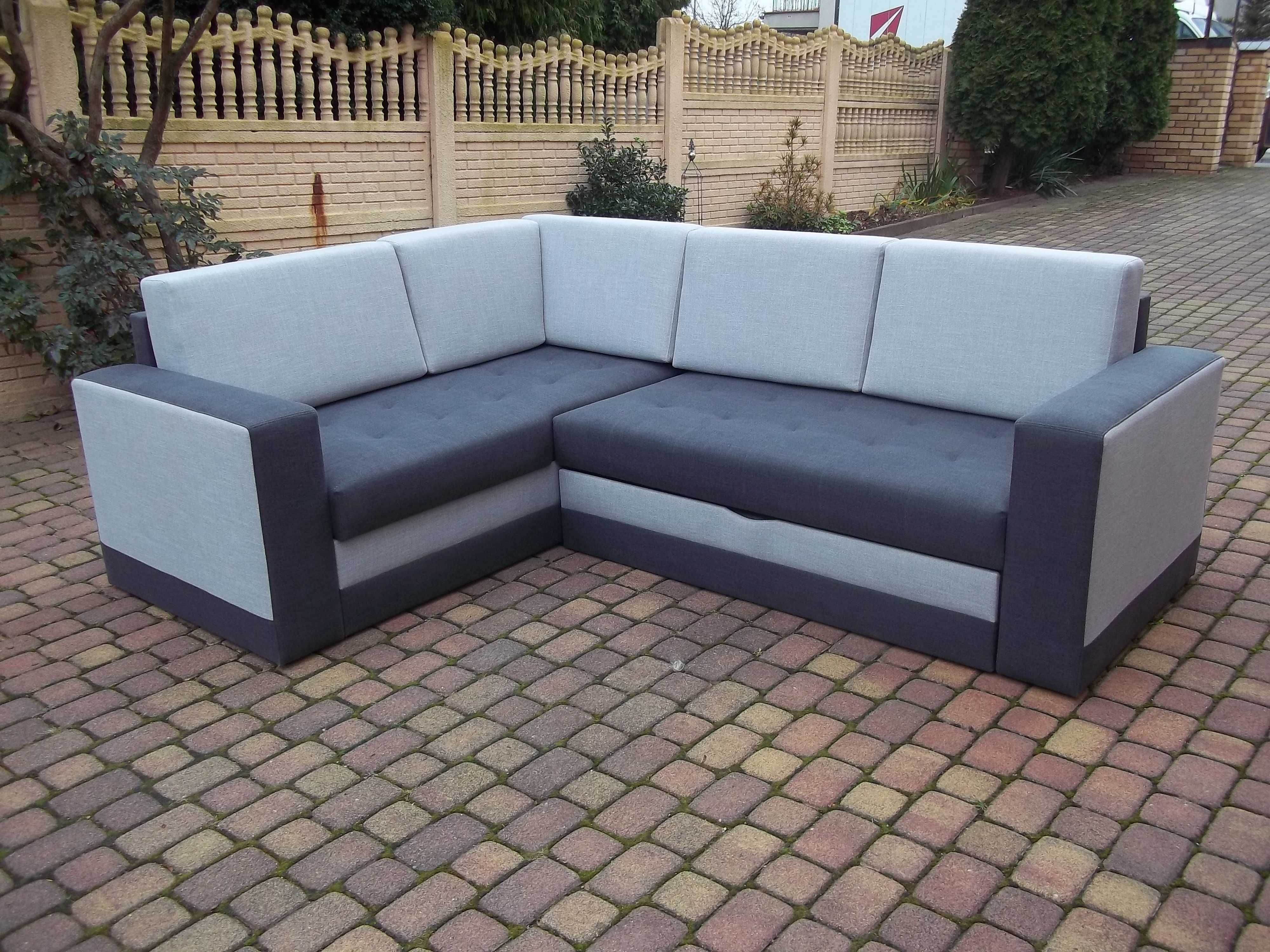 Narożnik-sprężyny/pojemnik/150cm szeroka pow. spania/producent