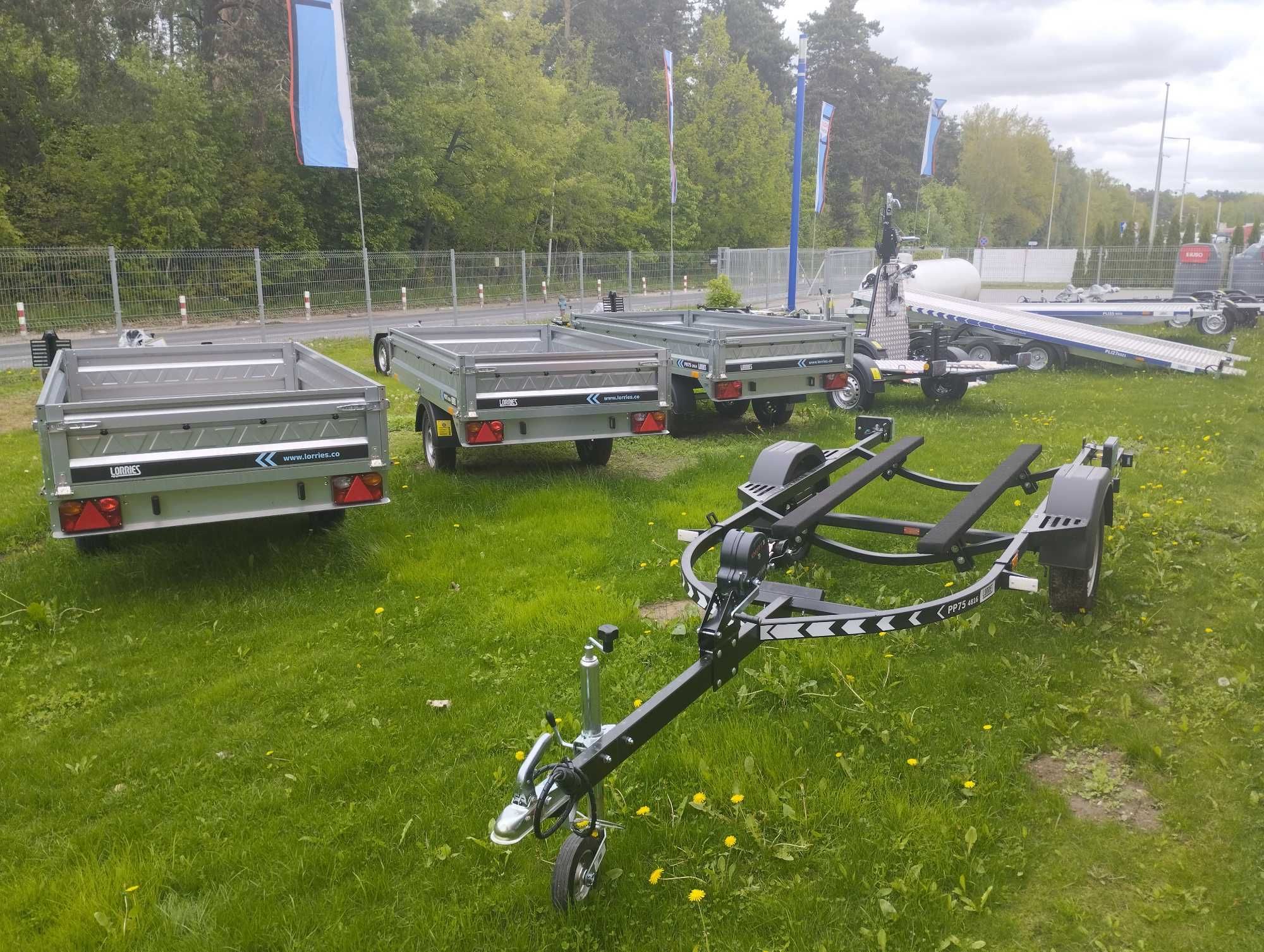 Przyczepa podłodziowa PP75-4816 CZARNA Lorries - RÓŻNE KOLORY