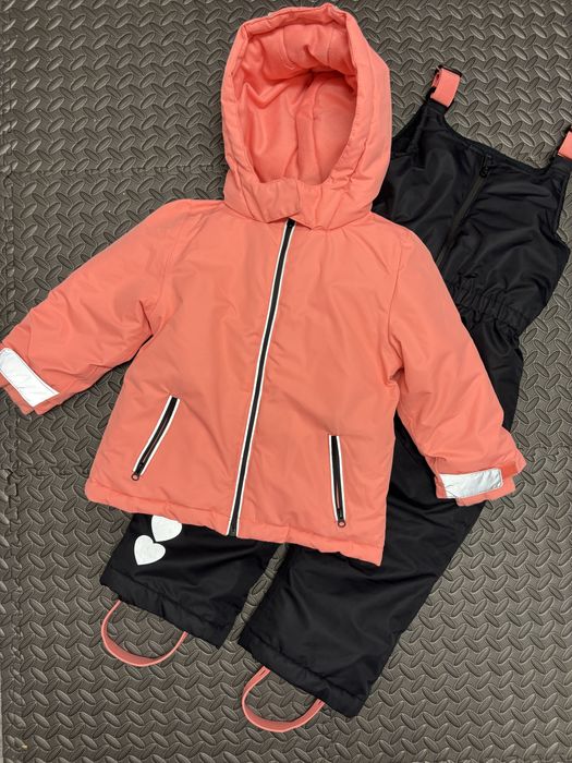 Зимовий комбінезон waikiki 2-3 роки 92-98 см напівкомбінезон і куртка
