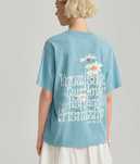 NiebieskI t-shirt z nadrukiem SpongeBob House rozmiar L nowa z metką