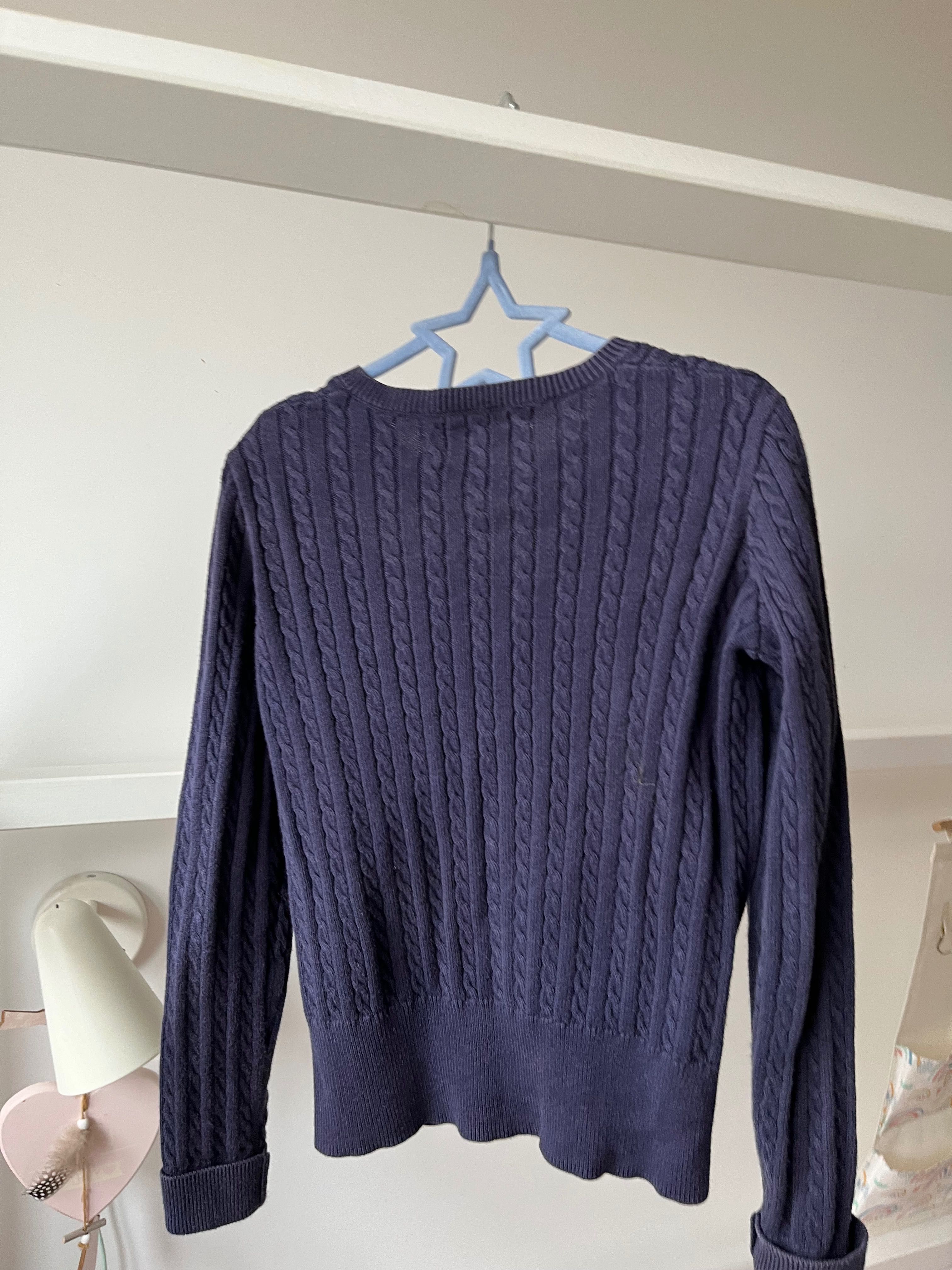 Ralph Lauren Sweterek dla dziewczynki granatowy 128