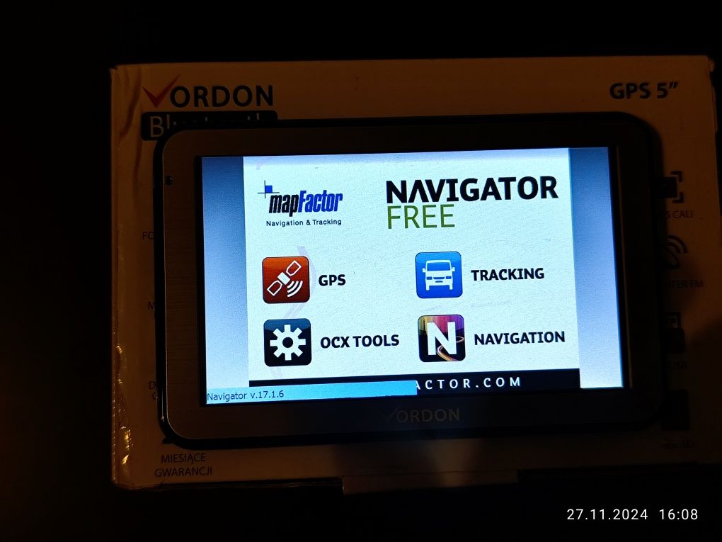 vOrdon nawigacja GPS 5.0 transmiter mapa Europy fotoradary karta sds