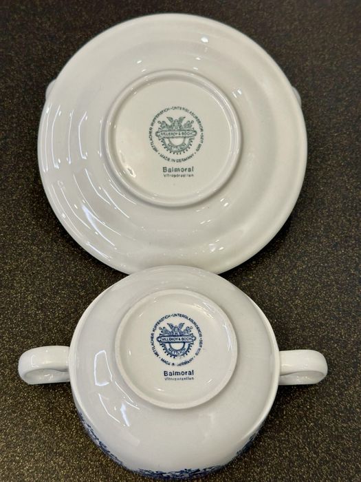Фарфоровая супница бульоница Villeroy Boch серия Balmoral GDR Германия