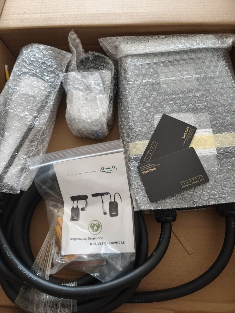 WallBox EV 7.6KW 5metros Type2+ disjuntor WiFi 65A