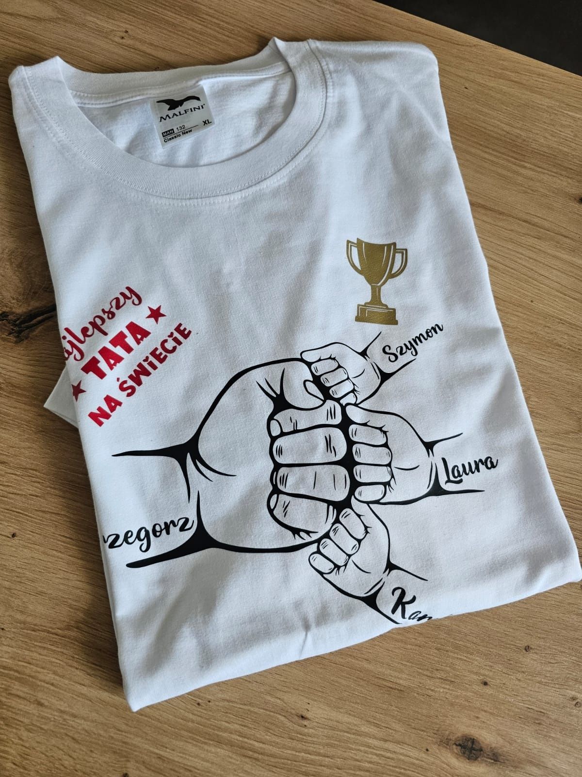 Personalizowana Koszulka na Dzień Taty. Ekipa Taty