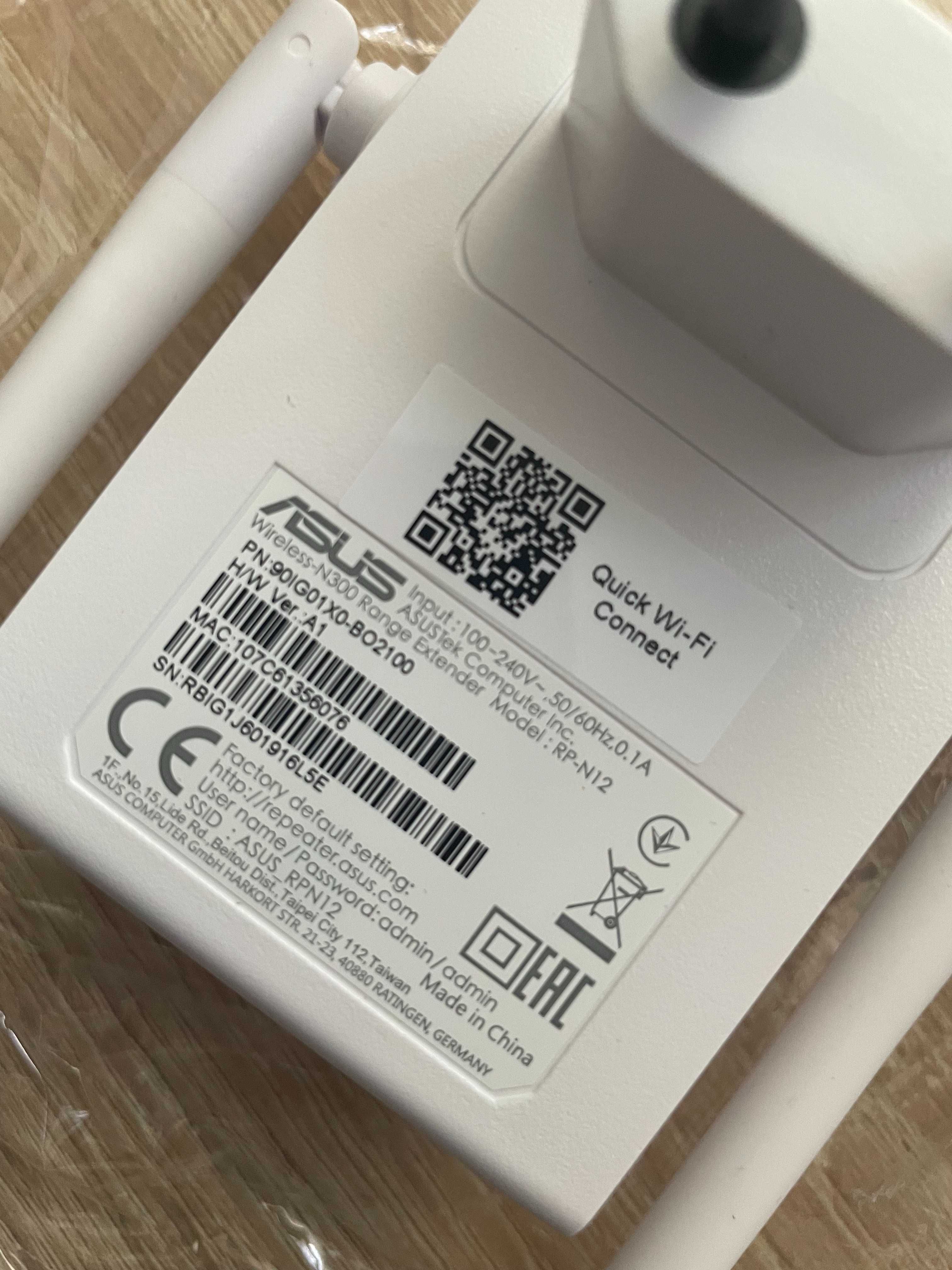 Asus PP-N12 Wireless-N300 Fast - Wzmacniacz Sygnału