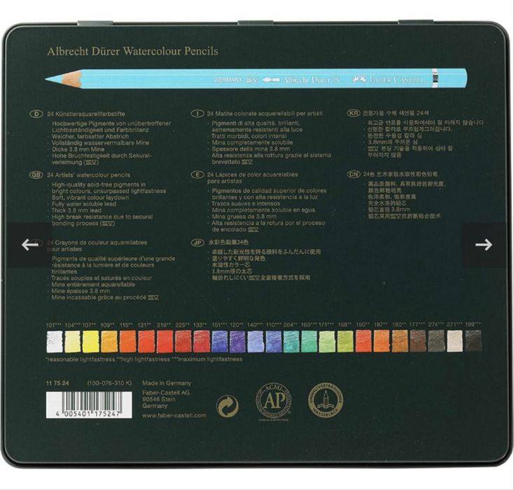 Набор акварельных карандашей 60 цветов Faber Castell Albrecht Durer