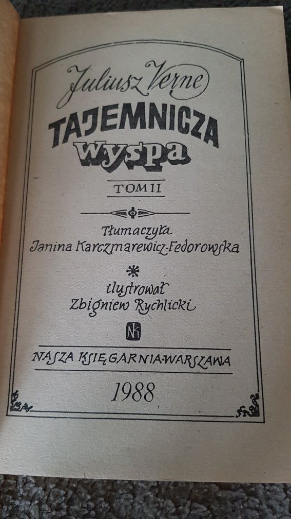 Juliusz Verne "Tajemnicza wyspa Tom2"