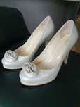 Buty ślubne ecru
