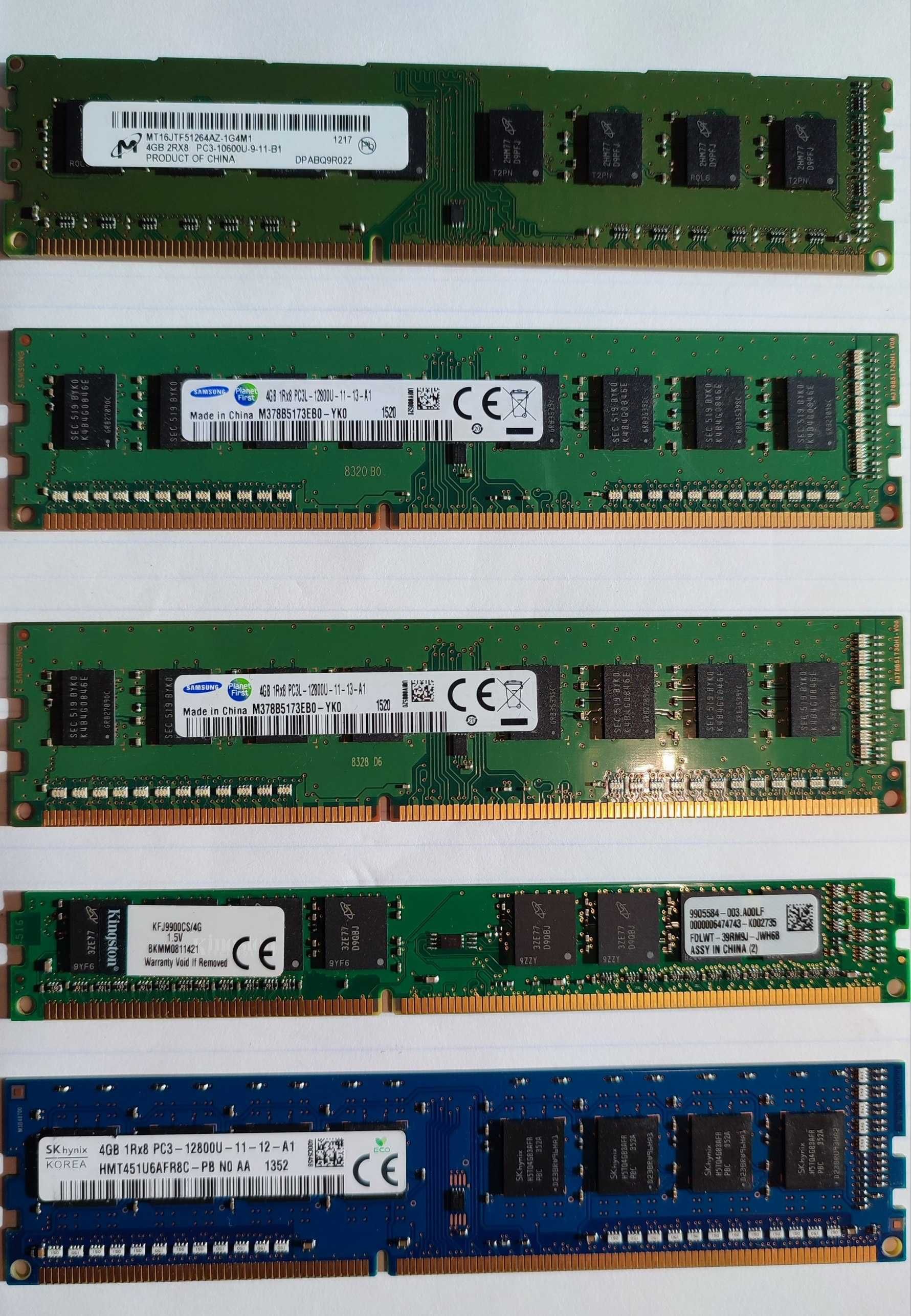 Pamięć RAM DDR3 4GB do PC – Micron, Samsung, Kingston, Hynix