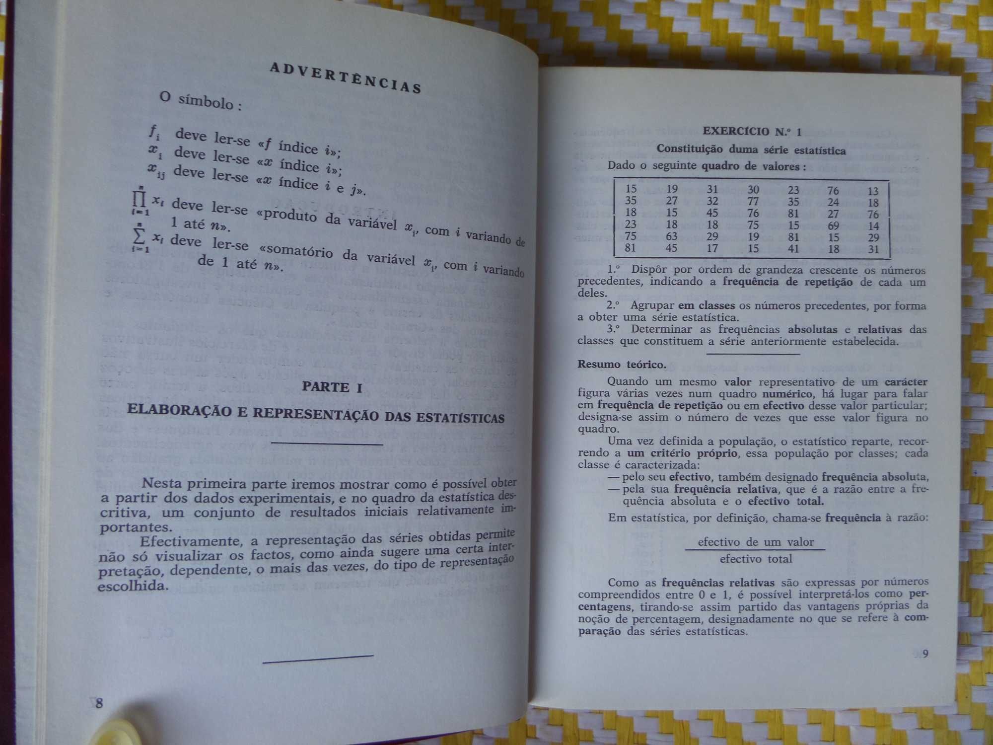 ESTATÍSTICA DESCRITIVA
Resumos Teóricos e Exercícios Resolvidos