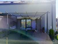 Pergola tarasowa z rozsuwanym dachem