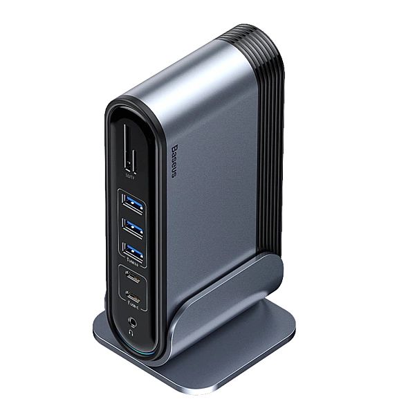 HUB Baseus CAHUB-DG0G 3x USB 3.2 Gen 1 / 2x USB-A / 2x USB-C / czytnik