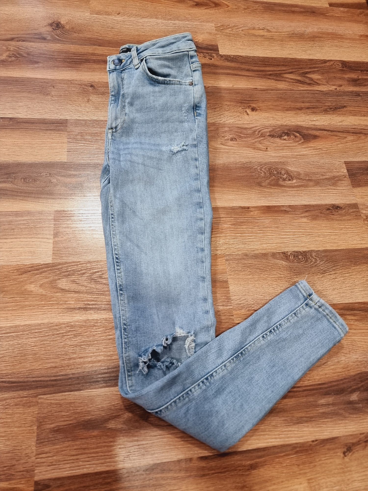 Spodnie jeansy skinny xs