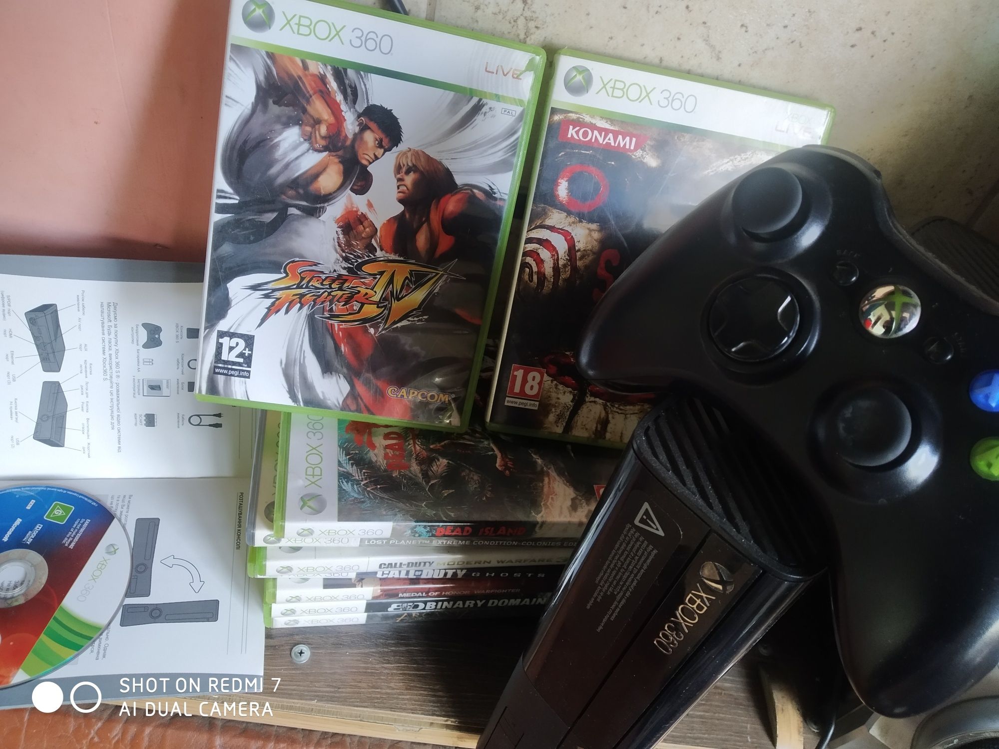 Продам комплект игровой Xbox 360 wi-fi