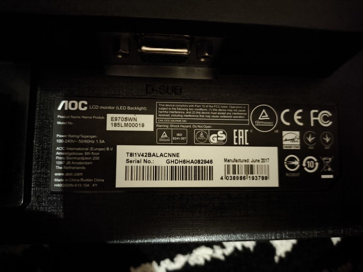 Монитор AOC 60hz